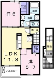 マロンヒルズＢの物件間取画像